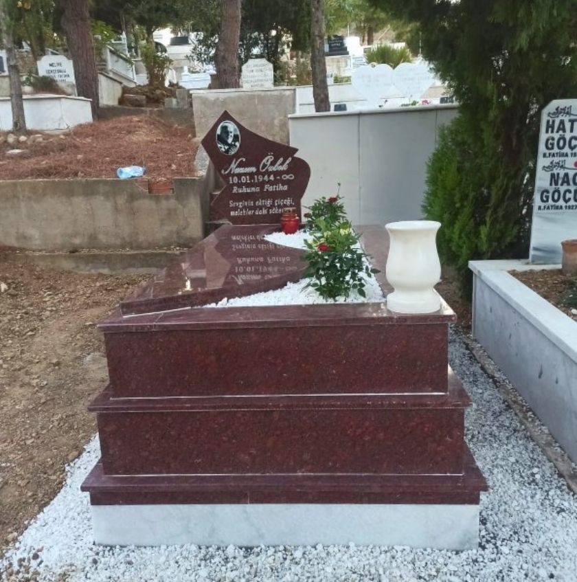 Bergama Mezar Süsleme Mezar Üstü Süsleme Çiçeklendirme