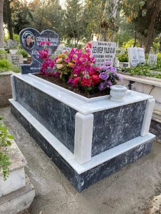 Karabağlar Mezar Süsleme Mezar Üstü Süsleme Çiçeklendirme